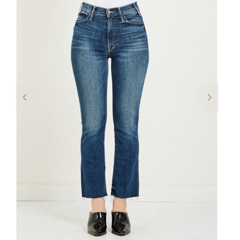 MOTHER DENIM The Hustler Ankle Fray In Bake Sale Brawl Size 24